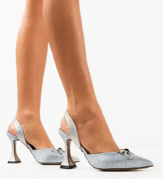 Pantofi dama Partyun Argintii imagine