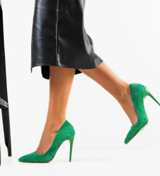 Pantofi dama Pefeba Verzi 3 imagine