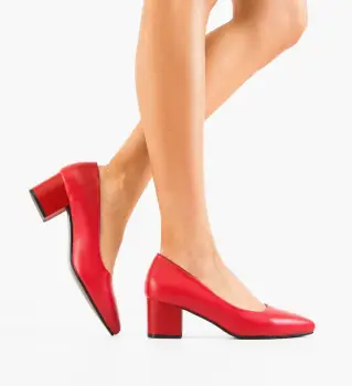 Pantofi dama Perkins Rosii imagine