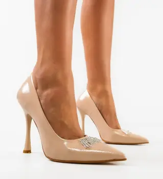 Pantofi dama Perma Bej imagine