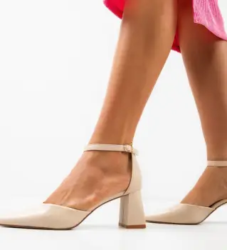 Pantofi dama Peru Bej imagine