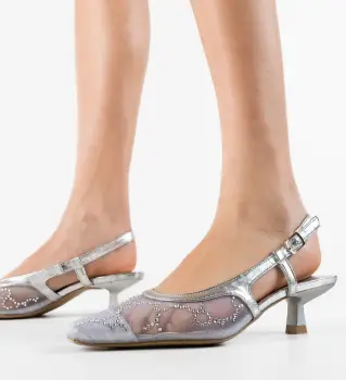 Pantofi dama Pete Argintii imagine