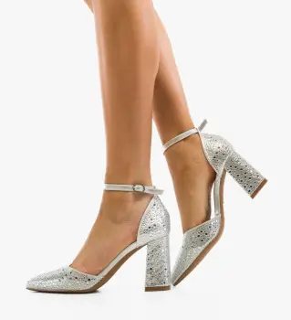 Pantofi dama Plyka Argintii imagine