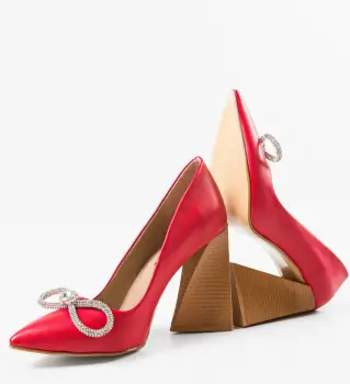 Pantofi dama Poplanaj Rosii 2 imagine