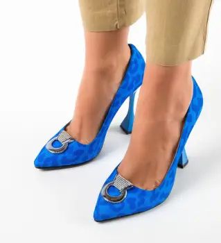 Pantofi dama Provok Albastri imagine