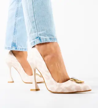 Pantofi dama Provok Bej imagine