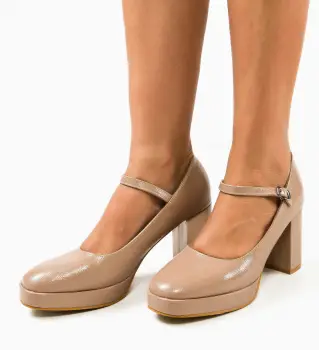 Pantofi dama Pugh Bej imagine