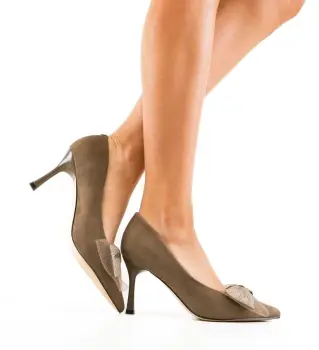 Pantofi dama Rahela Khaki imagine