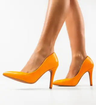 Pantofi dama Rajan Portocalii imagine