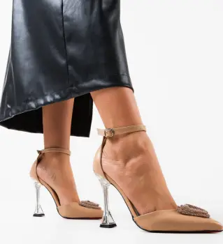 Pantofi dama Razaza Bej imagine