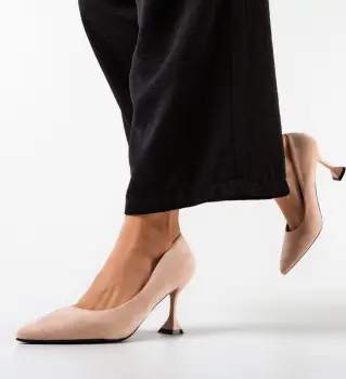 Pantofi dama Rosas Bej imagine