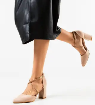 Pantofi dama Saekya Bej imagine