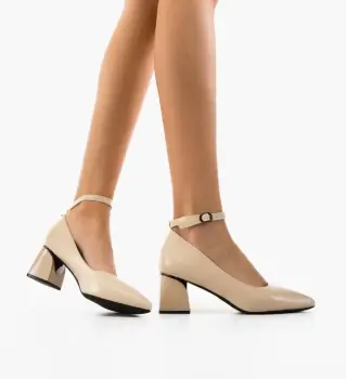 Pantofi dama Sakre Bej imagine