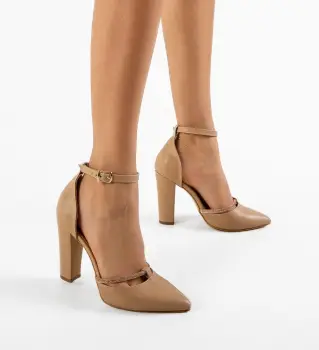 Pantofi dama Samora Nude imagine