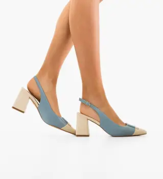 Pantofi dama Sandy Albastri imagine