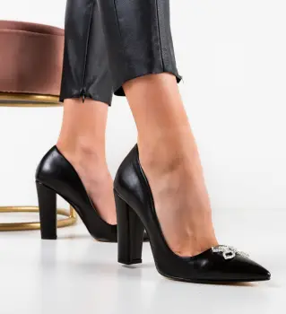 Pantofi dama Saxona Negri 2 imagine