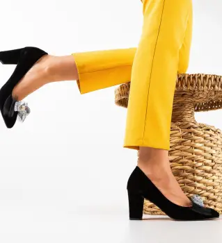 Pantofi dama Scar Negri 2 imagine