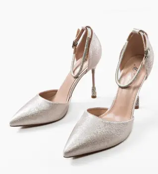 Pantofi dama Sennach Aurii 2 imagine