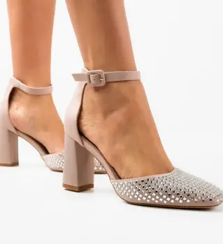 Pantofi dama Seymour Bej imagine