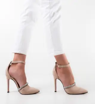 Pantofi dama Silentio Bej imagine