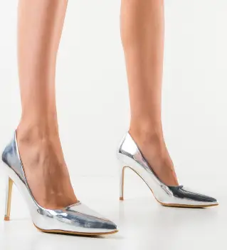 Pantofi dama Sinead Argintii imagine