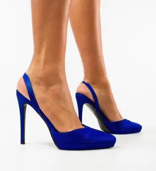 Pantofi dama Sisel Albastri imagine