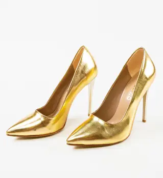 Pantofi dama Sonia Aurii 3 imagine