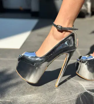 Pantofi dama Steph Argintii imagine