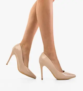 Pantofi dama stiletto Finnia Bej imagine