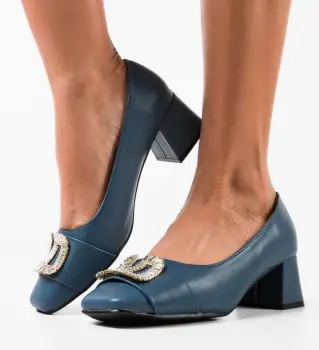 Pantofi dama Strickl Albastri imagine