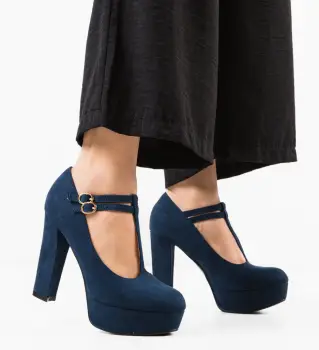 Pantofi dama Summers Bleumarin imagine