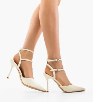 Pantofi dama Sureha Albi imagine