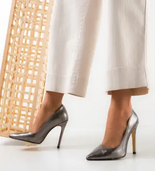 Pantofi dama Symy Gri imagine