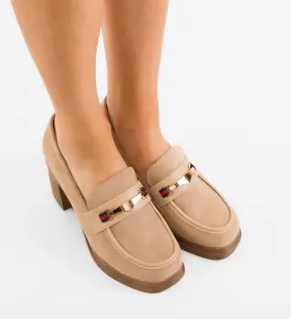 Pantofi dama Tamlan Khaki imagine