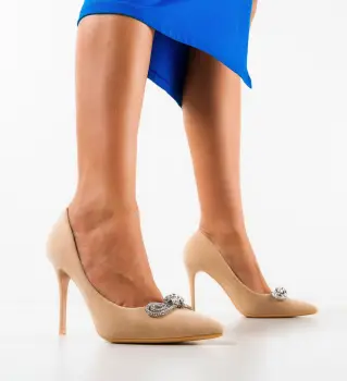 Pantofi dama Tanya Bej imagine