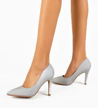 Pantofi dama Tenarus Argintii imagine