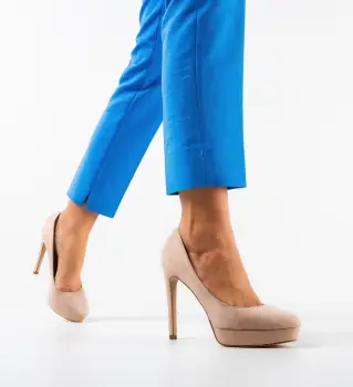 Pantofi dama Tianna Bej imagine