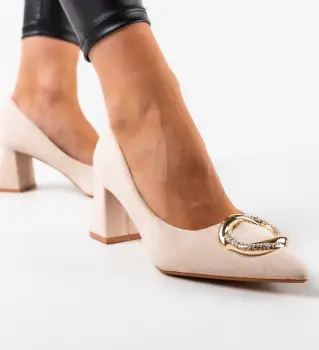 Pantofi dama Tillie Bej imagine