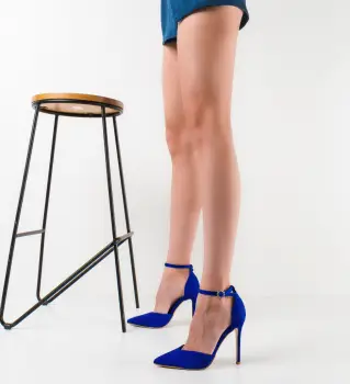 Pantofi dama Uneli Albastri imagine