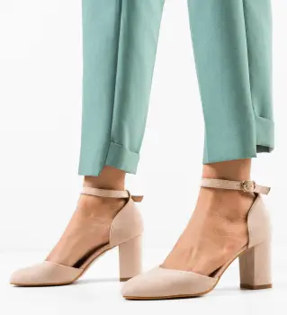 Pantofi dama Uneraya Bej imagine