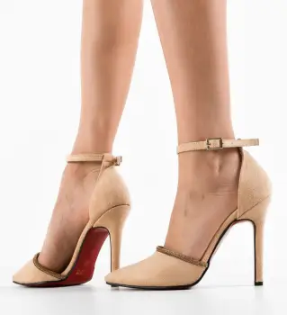 Pantofi dama Varay Bej imagine