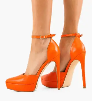 Pantofi dama Vera Portocalii imagine