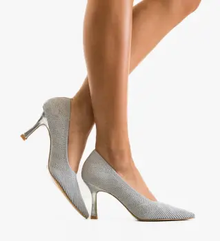 Pantofi dama Verzar Argintii imagine