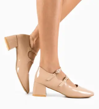 Pantofi dama Vilizi Bej imagine