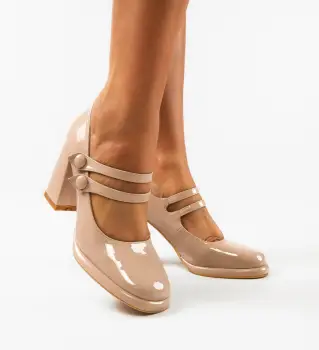 Pantofi dama Vintage Bej imagine