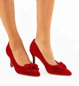 Pantofi dama Vynel Rosii imagine