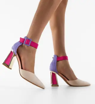 Pantofi dama Watso Bej imagine