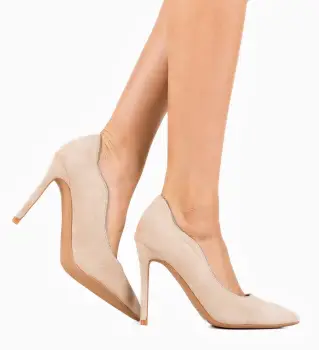 Pantofi dama Wayan Bej imagine