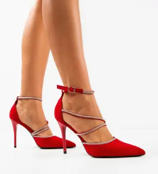 Pantofi dama Xolani Rosii imagine