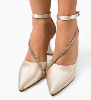 Pantofi dama Yaci Bej imagine